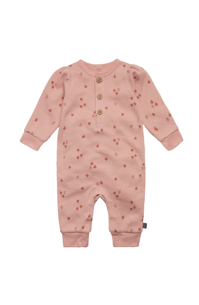Modern Moments<sup
™</sup
 by Gerber Waffle Knit Romper, Main, color, Little Apples