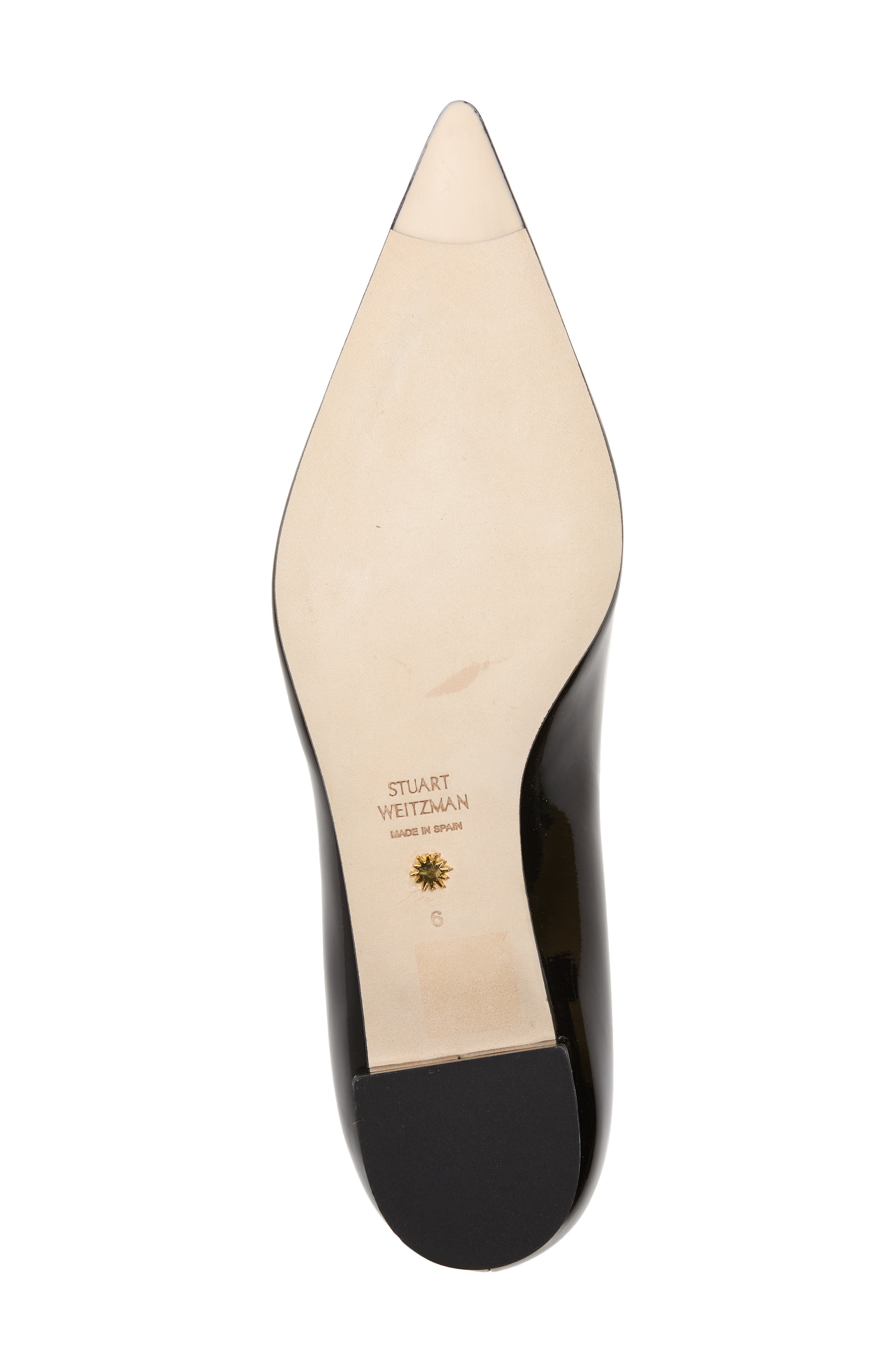 Stuart Weitzman Stuart Pointed Toe Flat, Alternate, color, 