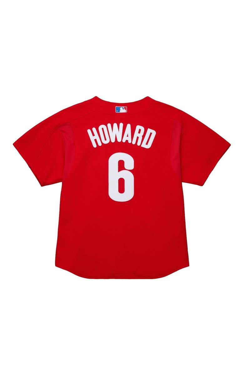Mitchell & Ness Men's Mitchell & Ness Ryan Howard Red Philadelphia Phillies Cooperstown Collection Batting Practice Jersey, Alternate, color, Red