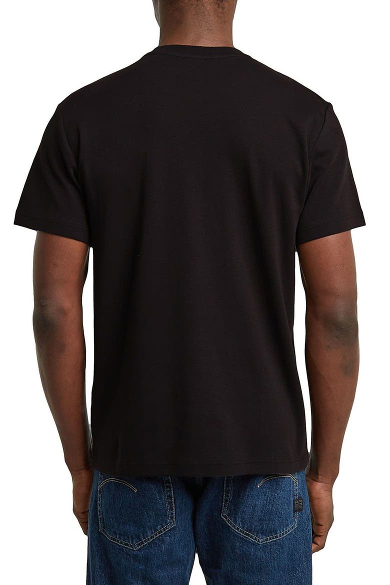 Script Organic Cotton Graphic T-Shirt, Alternate, color, DARK BLACK