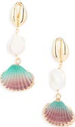 Panacea Freshwater Pearl Shell Drop Earrings