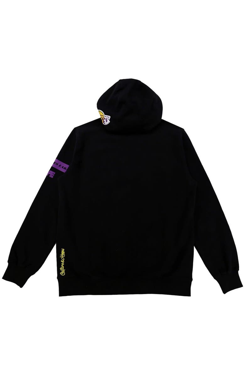 Two Hype Unisex NBA x Two Hype Black Los Angeles Lakers Culture & Hoops Heavyweight Pullover Hoodie, Alternate, color, Black