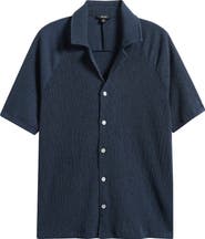 Reiss Knox Textured Camp Shirt