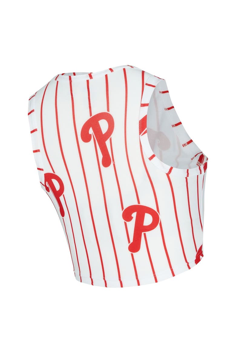 Women's Concepts Sport  White Philadelphia Phillies Pinstripe Record Tank & Short Set, Alternate, color, White