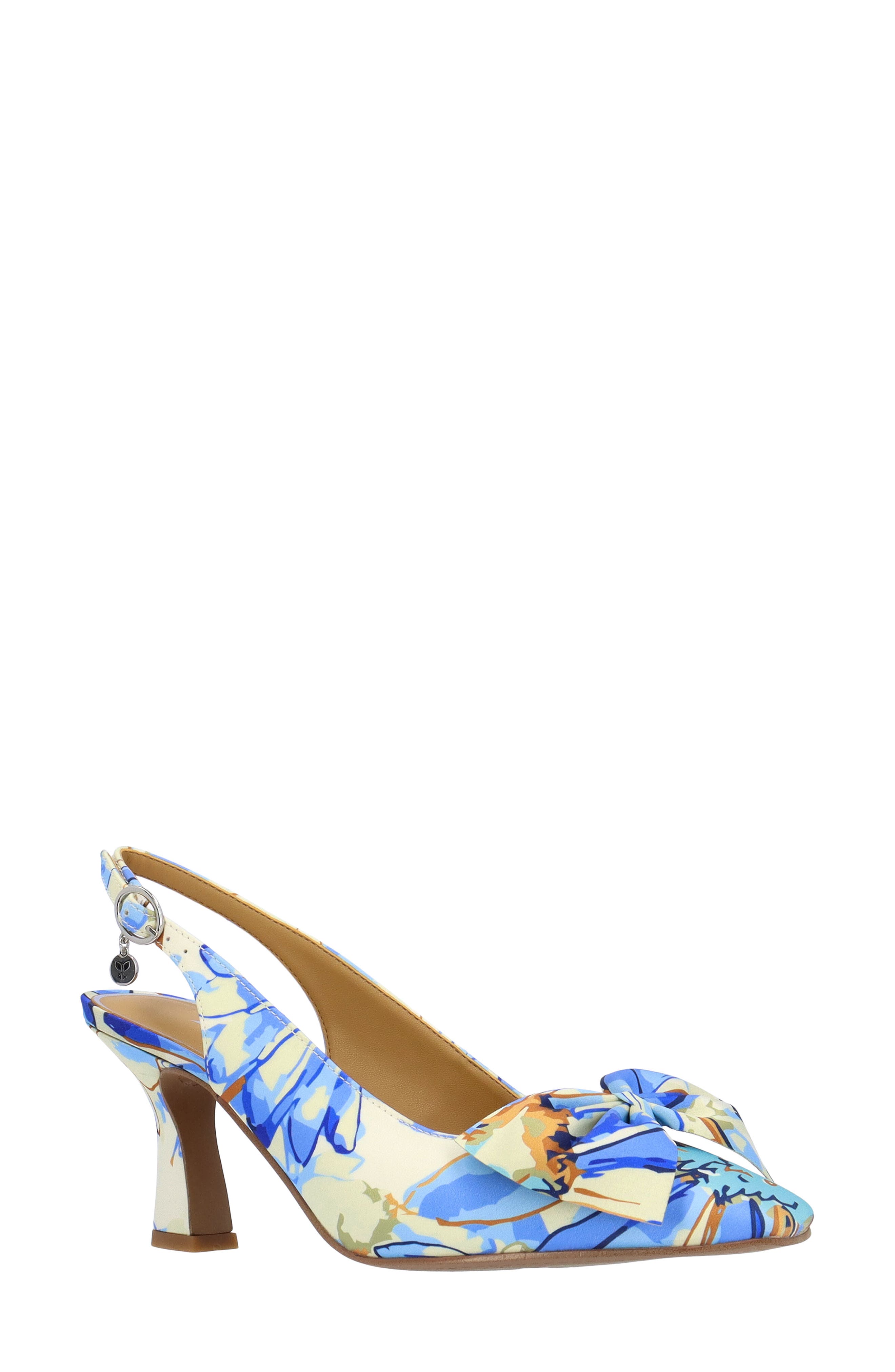 J. Reneé Harlan Floral Bow Slingback Pump, Main, color, 
