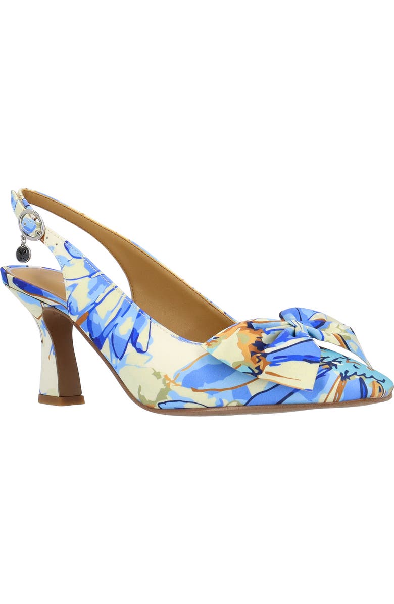J. Reneé Harlan Floral Bow Slingback Pump, Main, color,