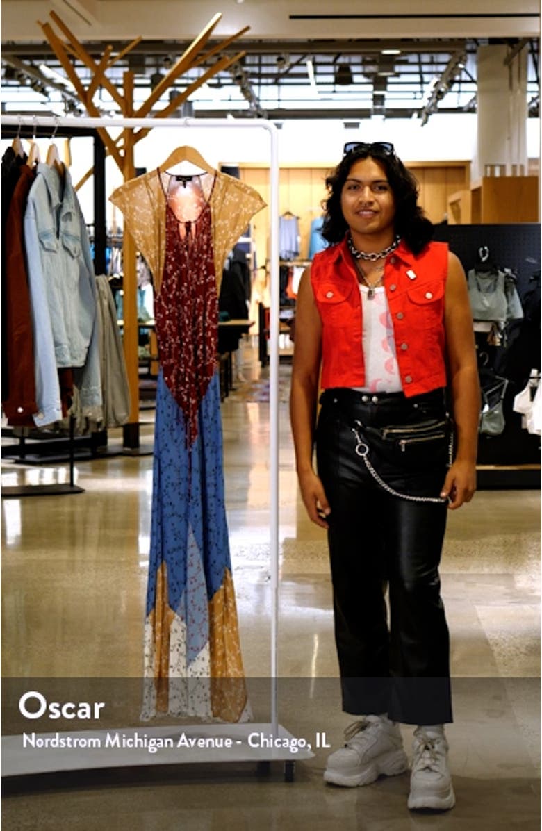 Floral Patchwork Maxi Dress, sales video thumbnail