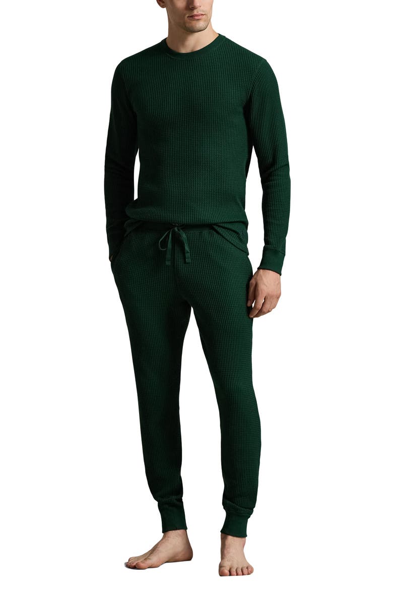 Premium Thermal Long Sleeve T-Shirt, Main, color, MOSS AGATE/ CRUISE NAVY PP