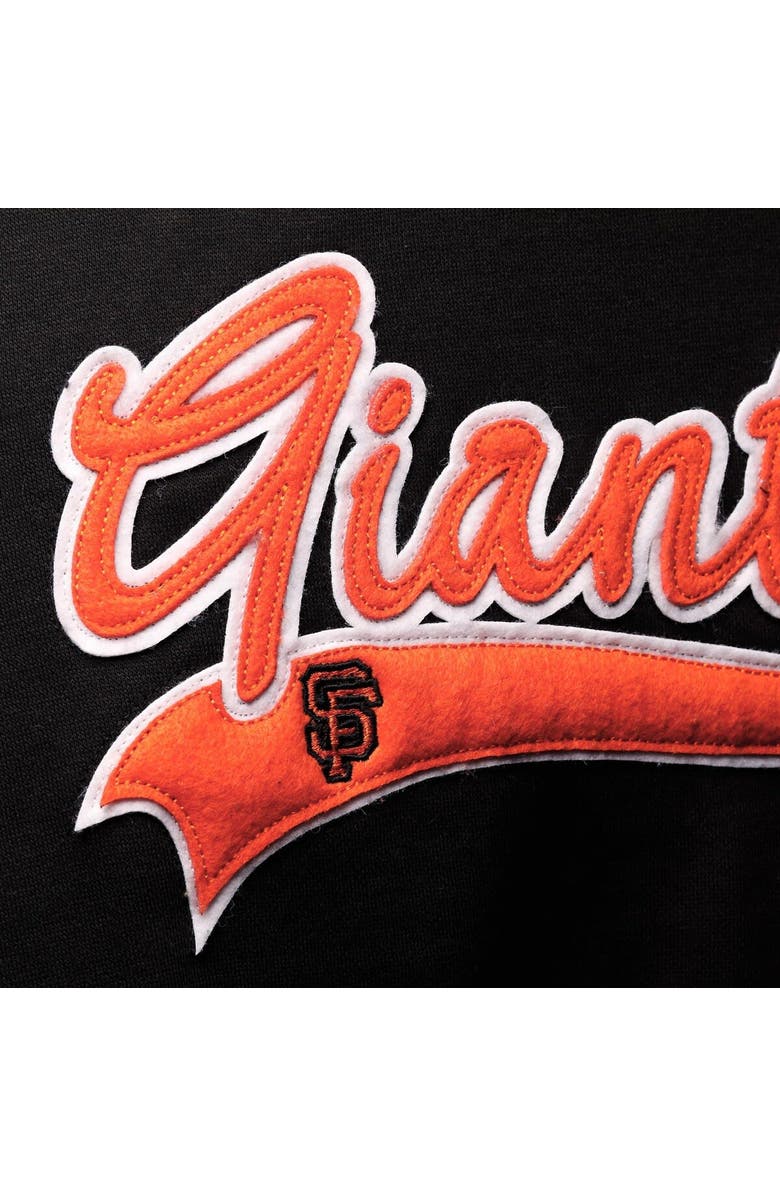 SOFT AS A GRAPE Women's Soft as a Grape Black San Francisco Giants Plus Size Side Split Pullover Hoodie, Alternate, color, Black