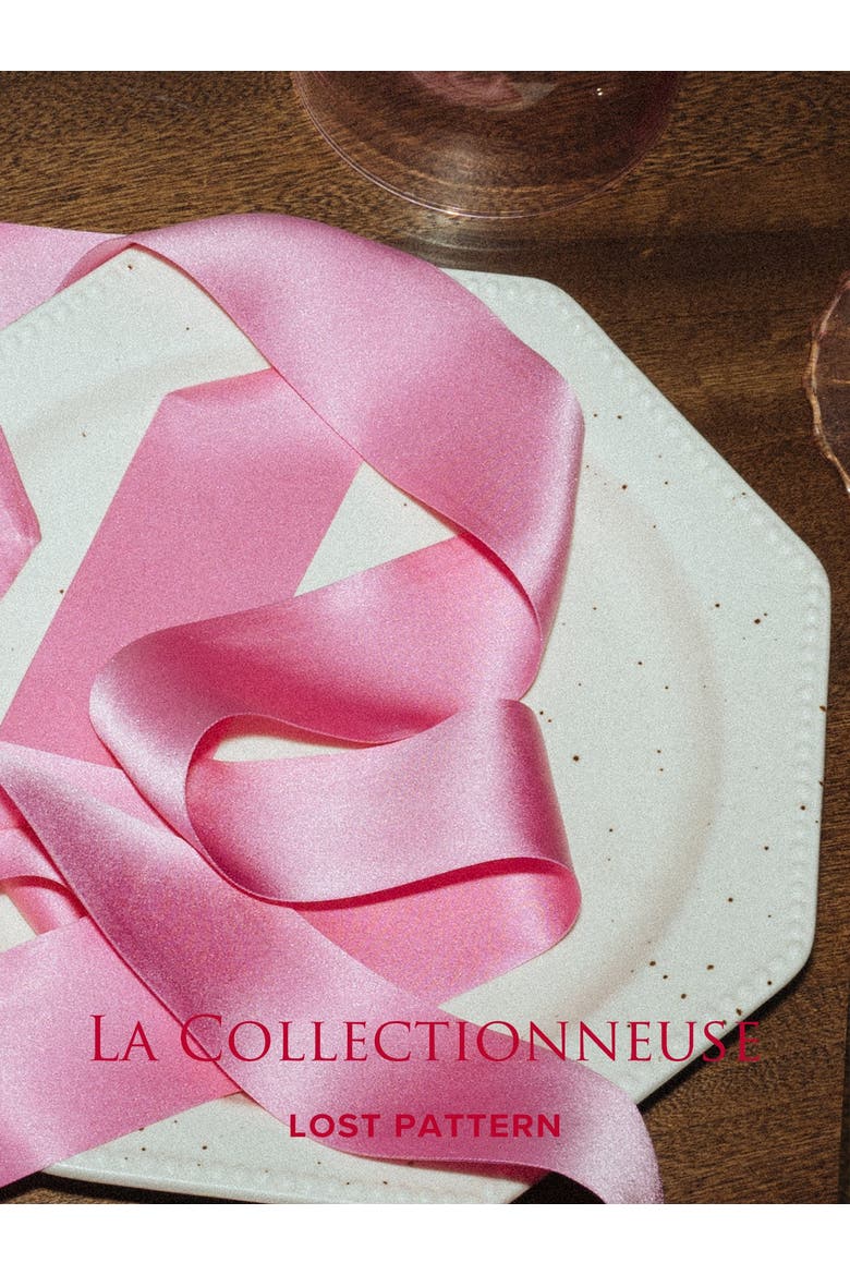 "La Collectionneuse" Silk Ribbon Scarf, Alternate, color, Pink