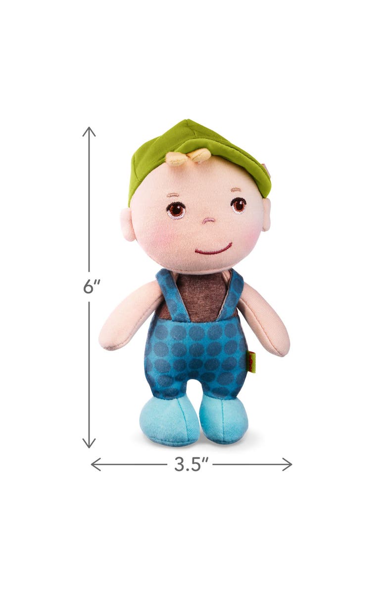 HABA Mini Soft Doll Matteo - Tiny 6" First Baby Boy Doll from Birth and Up, Alternate, color, Multi