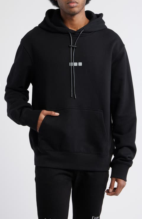 Dion Oversize Black Windows Error Cotton Hoodie