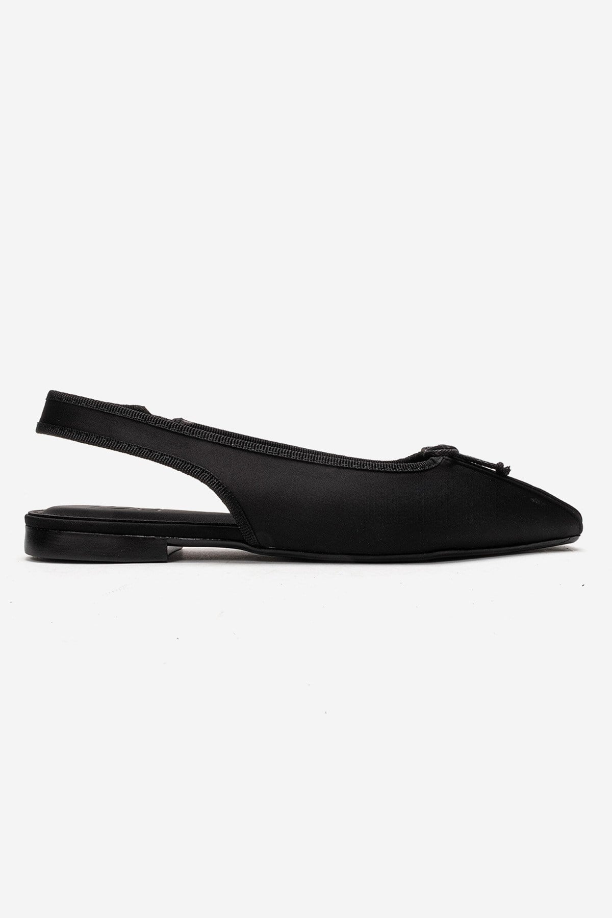 Prologue Shoes Zelvia Bow Slingback Ballet Flat, Alternate, color, Black