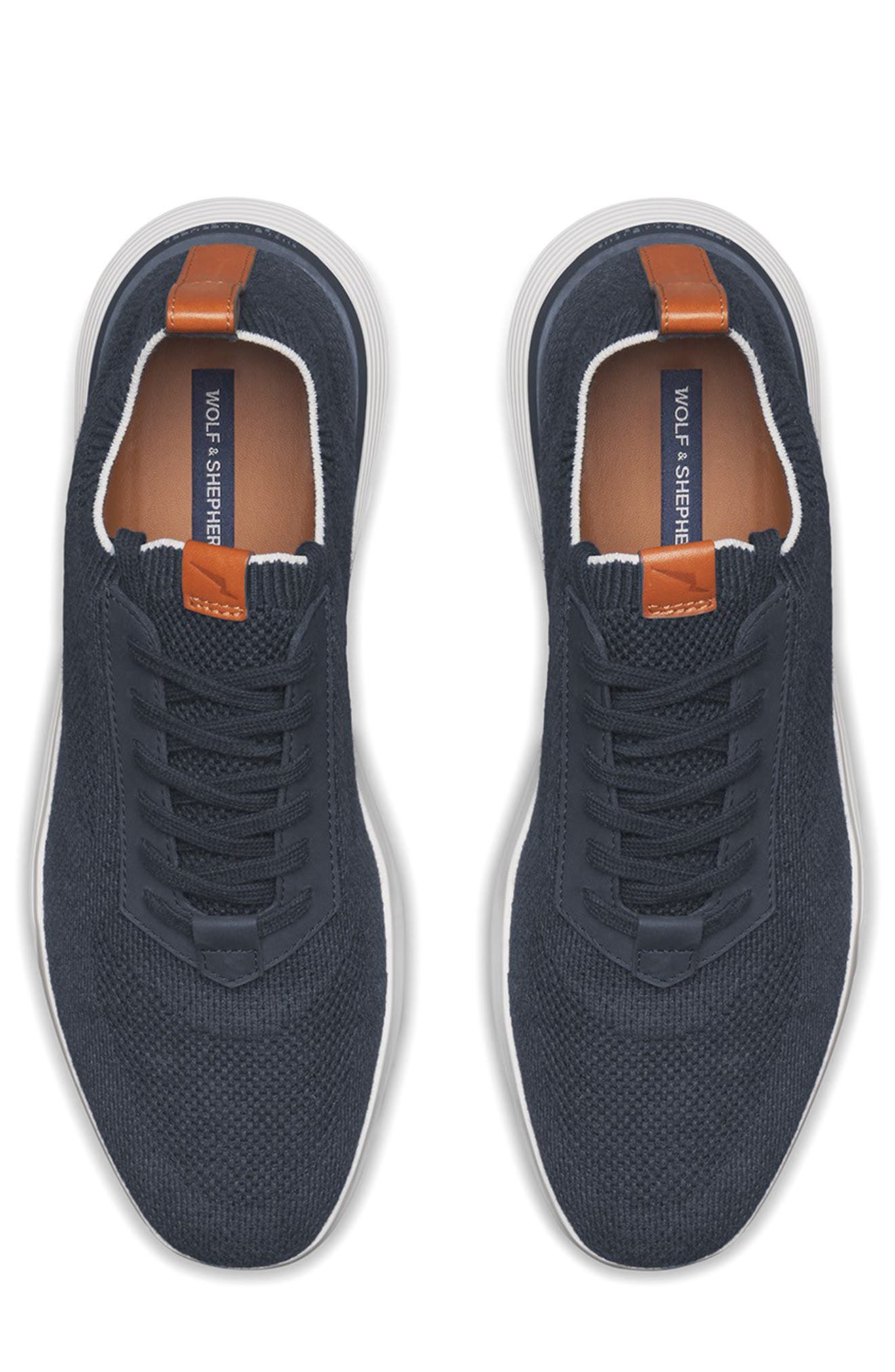 Wolf & Shepherd Supremeknit Sneaker, Alternate, color, Navy / White