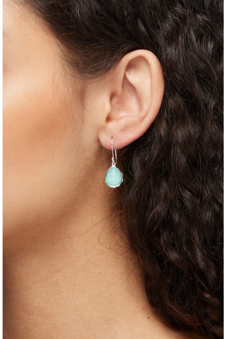 Rock Candy® Mini Teardrop Earrings, Alternate, color, SILVER