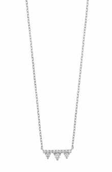 Bony Levy Prism Diamond Bar Pendant Necklace
