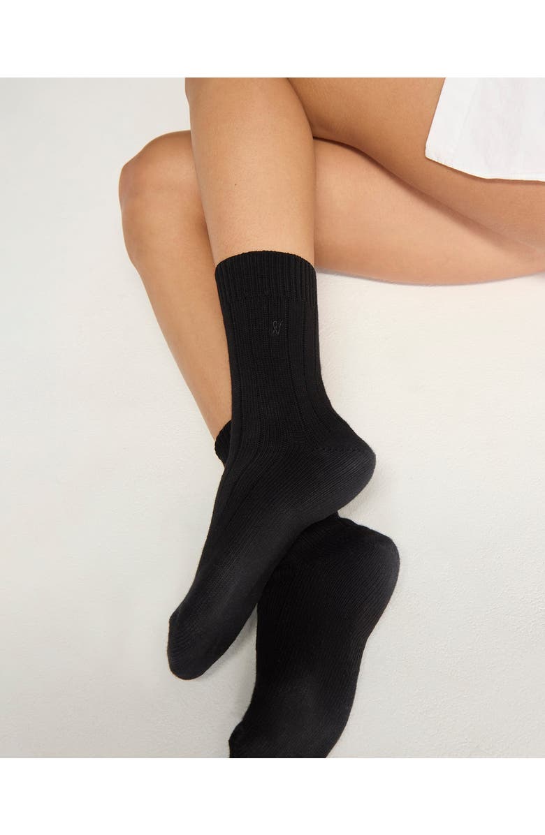 Nudea The Organic Cotton Socks 3 Pack, Alternate, color, Black/Oatmeal/Sage