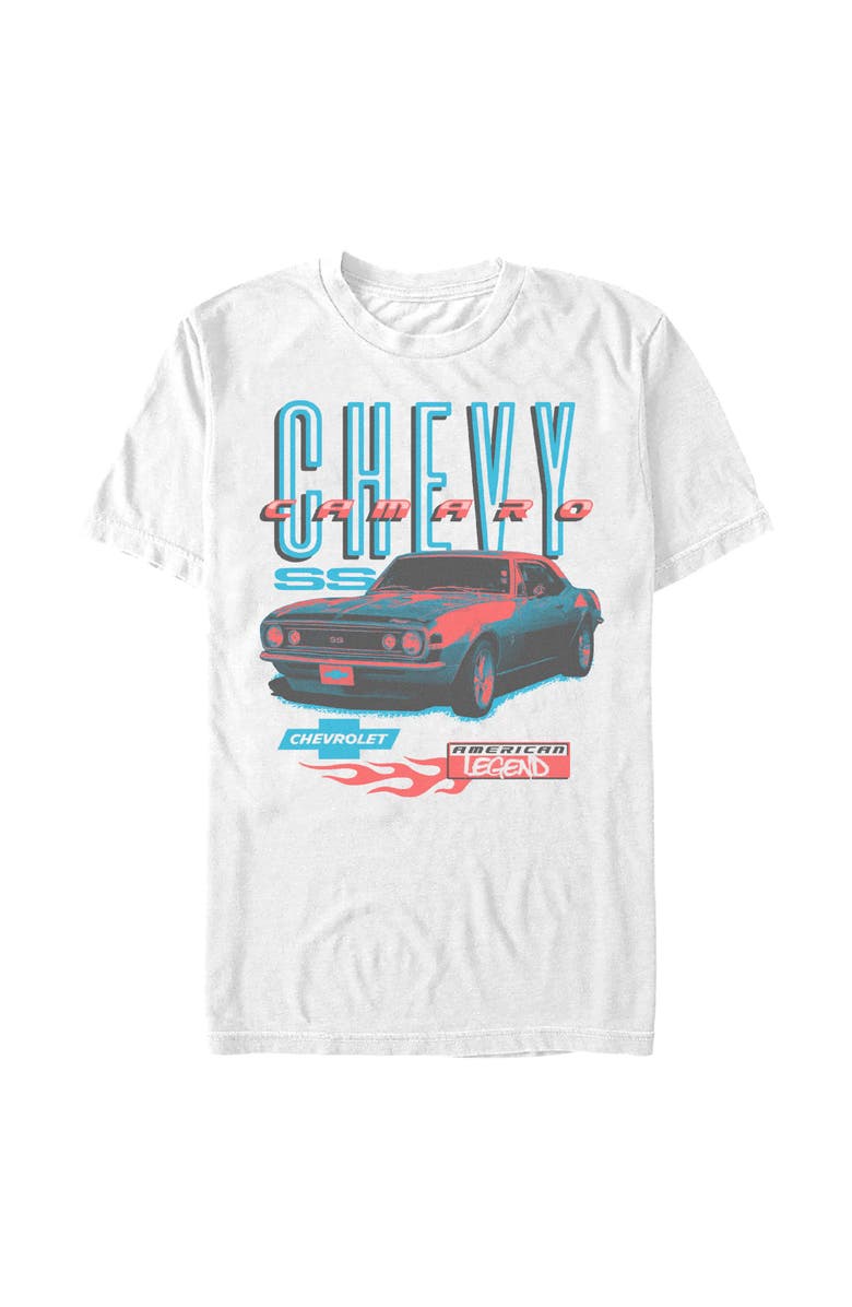 General Motors Men's General Motors Chevy Camaro  Graphic T-Shirt, Alternate, color, White