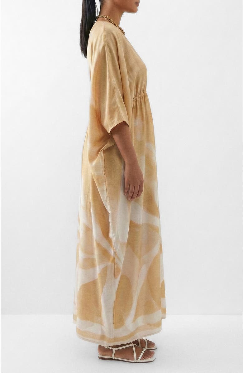 DIARRABLU Rocio Naim Caftan Dress, Alternate, color, Rocio Yellow