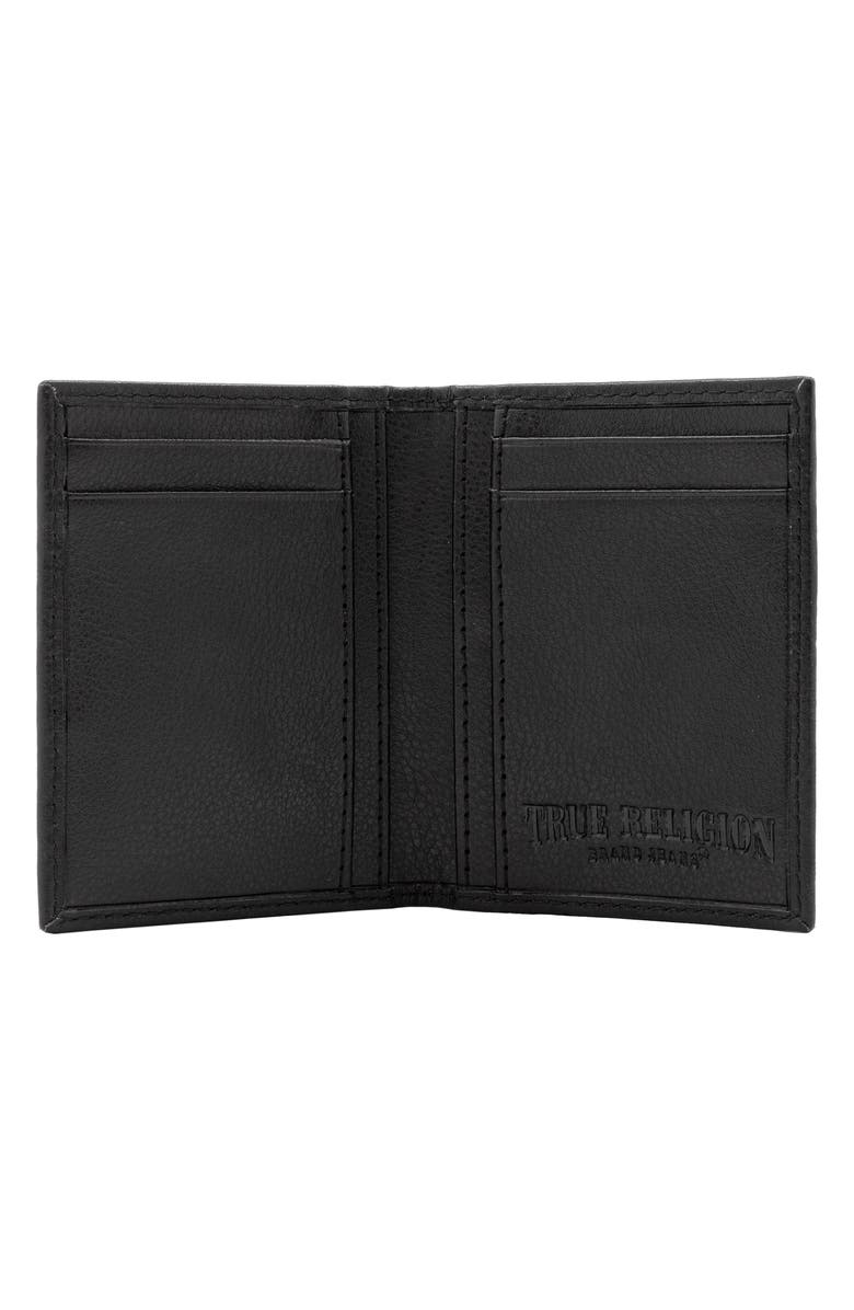 True Religion Credit Card Case & Horseshoe Money Clip Gift Set, Alternate, color, Black/ Nickel