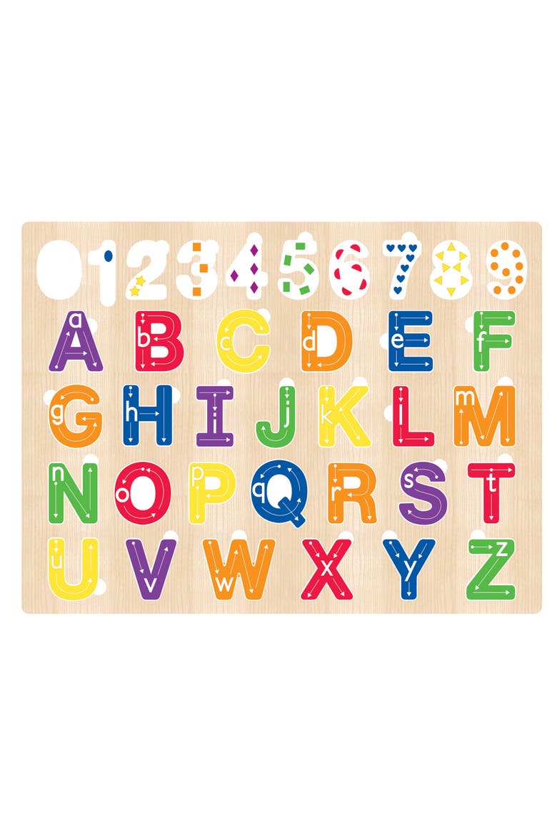 123's & ABC's - 36 Piece Wood Puzzle, Alternate, color, Multicolor