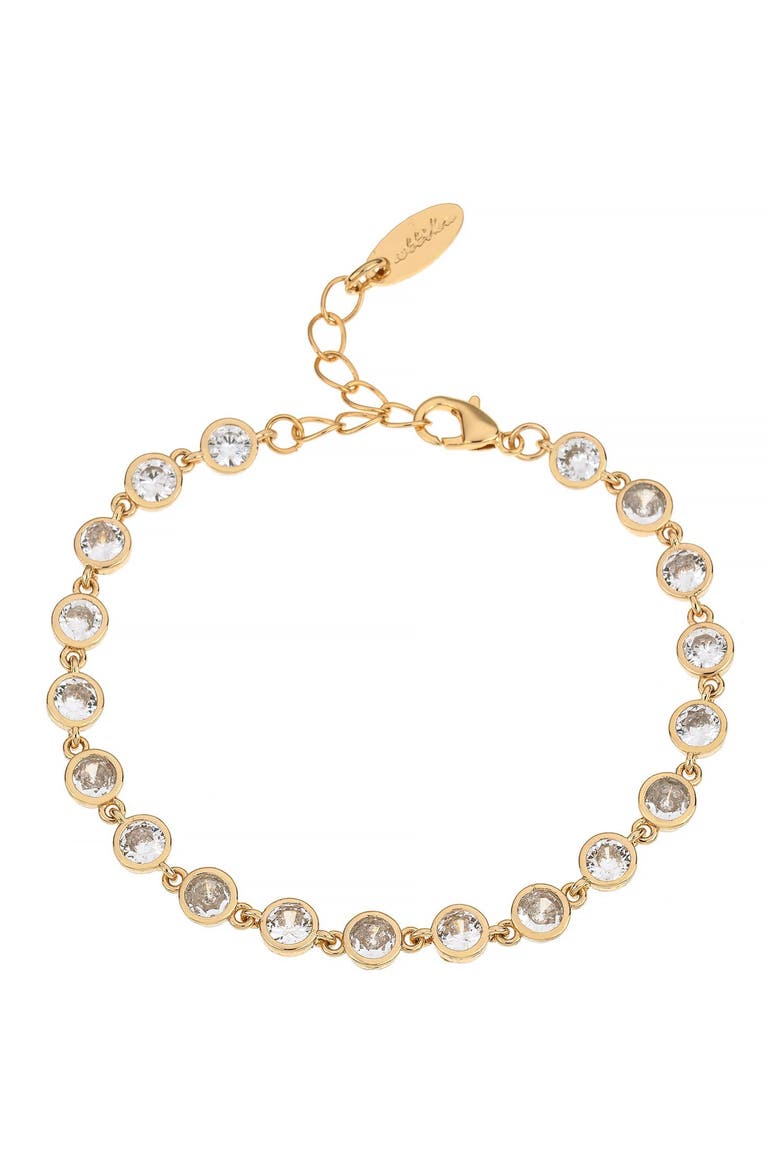 Everyday Cubic Zirconia Bracelet, Main, color, GOLD