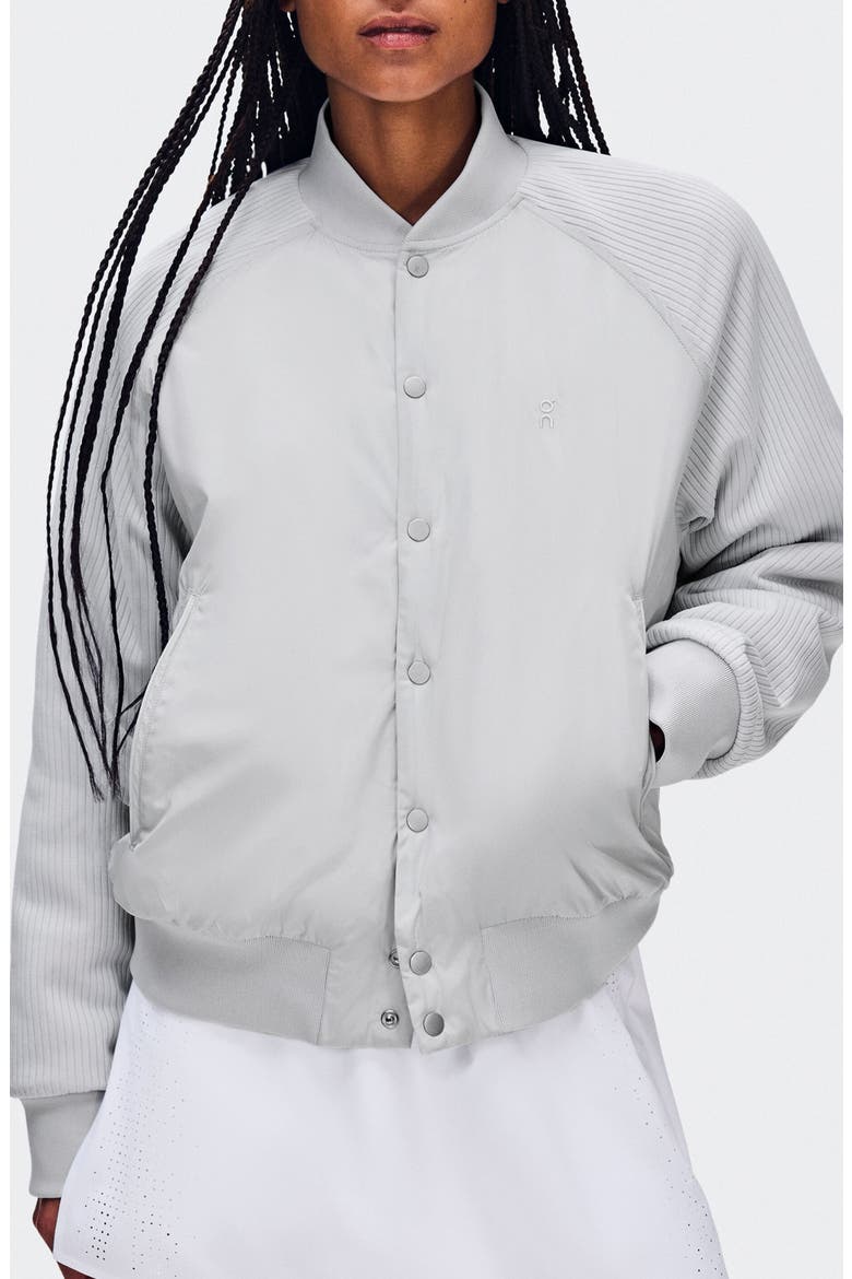Courtside Bomber Jacket, Main, color, GLACIER