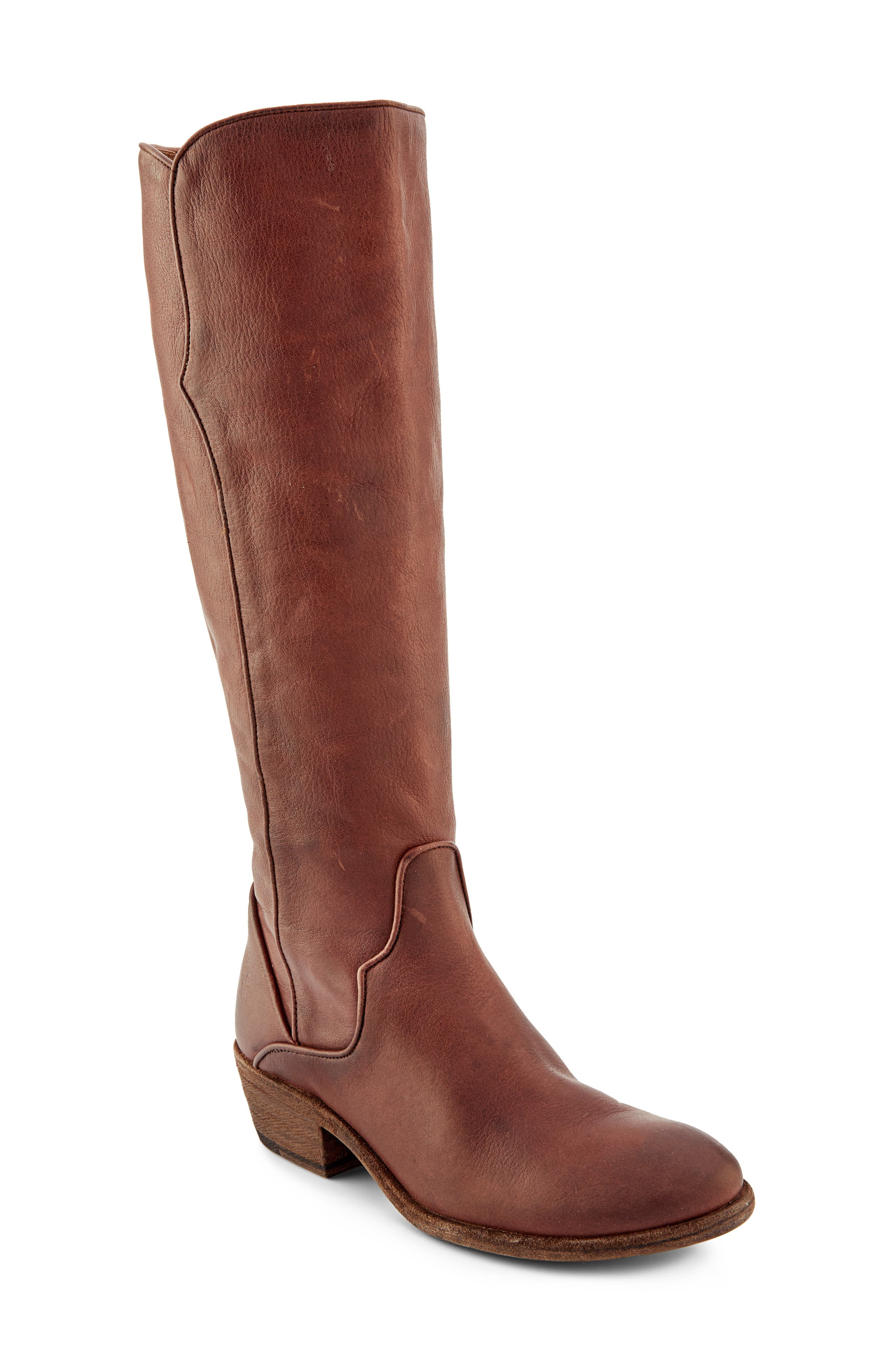 Frye Carson Piping Knee High Boot, Main, color, 
