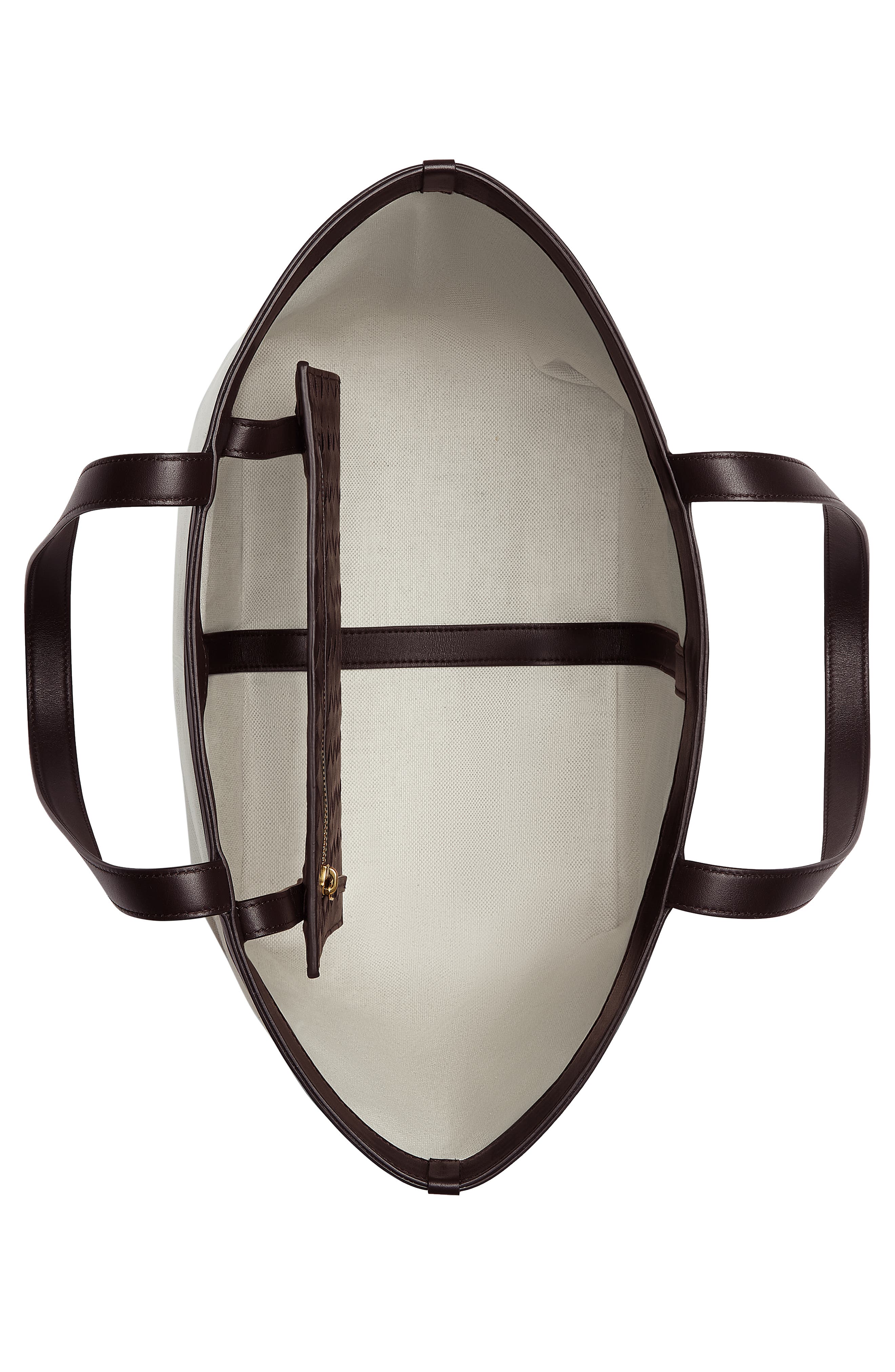 Bottega Veneta Flip Pouch Canvas Tote, Alternate, color, 