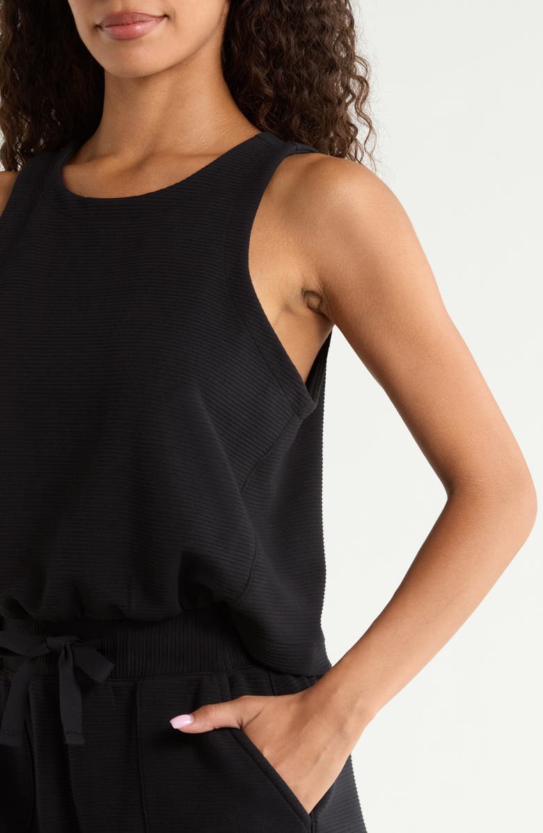 SPANX<sup>®</sup> AirEssentials Rib UPF 50+ Romper, Main, color, Very Black