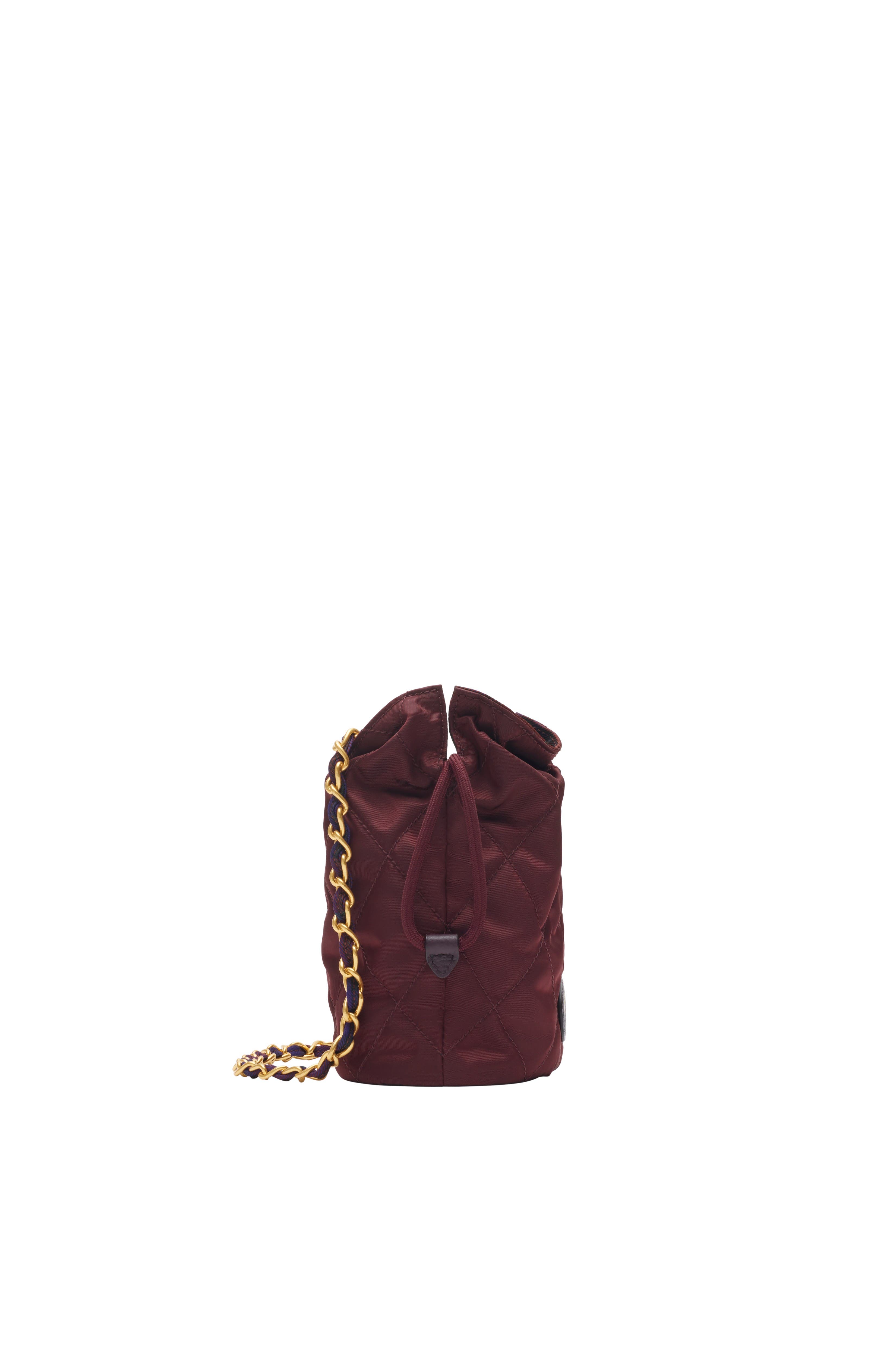 Burberry Reversible Horseshoe Chain Pouch, Alternate, color, Sash Purple