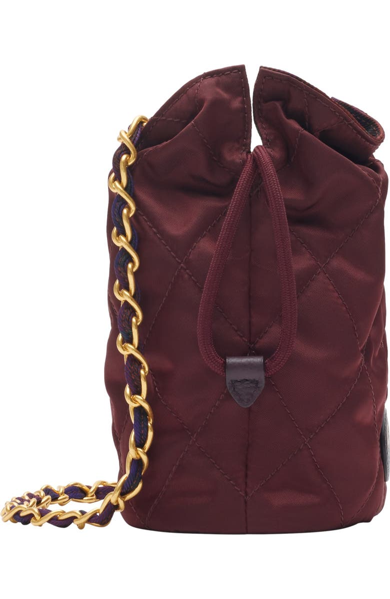 Burberry Reversible Horseshoe Chain Pouch, Alternate, color, Sash Purple
