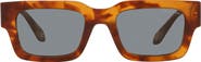 Armani Exchange 52mm Rectangular Sunglasses