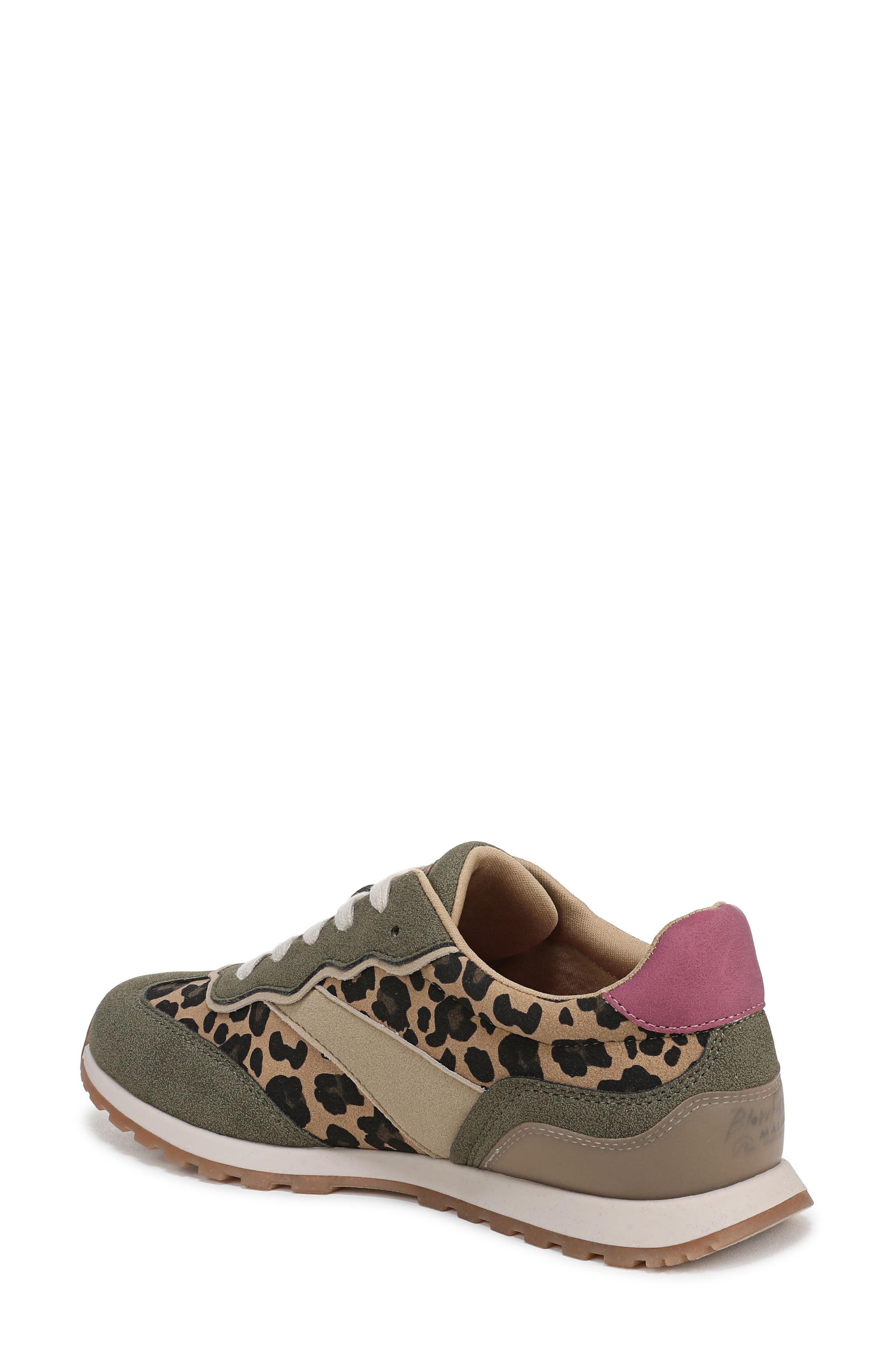 Blowfish Malibu Valley Sneaker, Alternate, color, Olive / Leopard Faux Suede