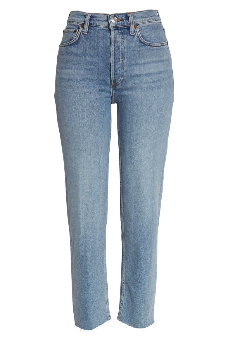 Originals High Waist Stovepipe Jeans, Alternate, color, MID 90S
