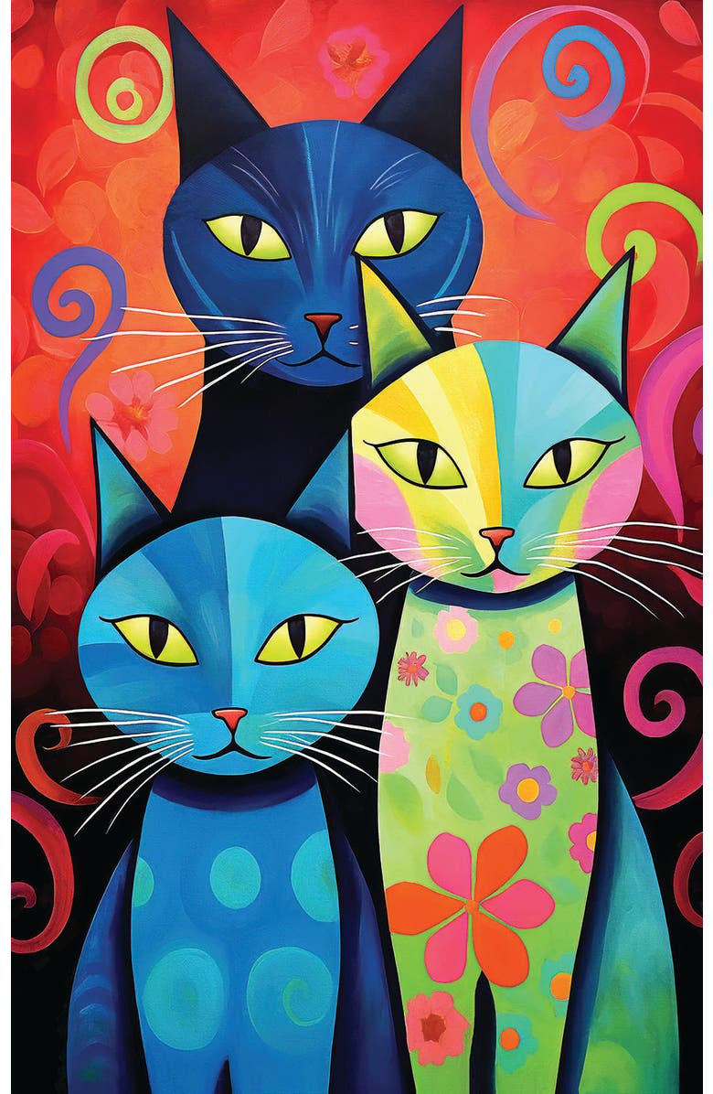 Sunsout Cat Family 550 piece Jigsaw Puzzle for Adults, Alternate, color, Multicolor