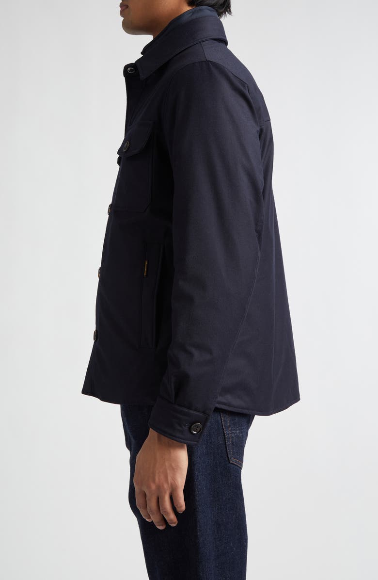 MooRER Duino Waterproof Virgin Wool & Cashmere Jacket, Alternate, color, Blue