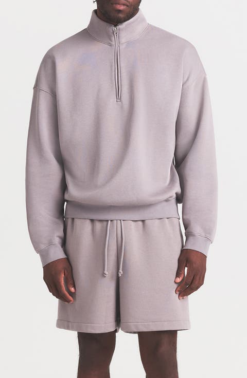 Realxed Half Zip Pullover