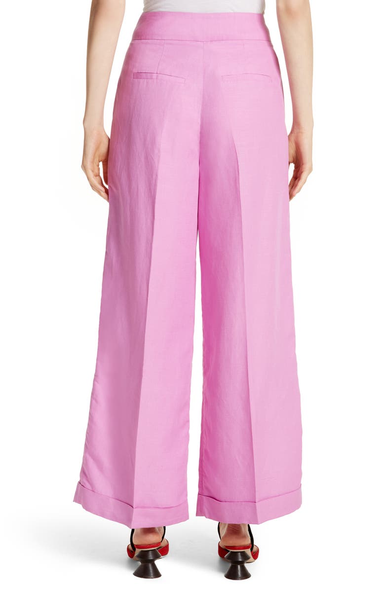 Rejina Pyo Wide Leg Rayon & Linen Pants, Alternate, color, 