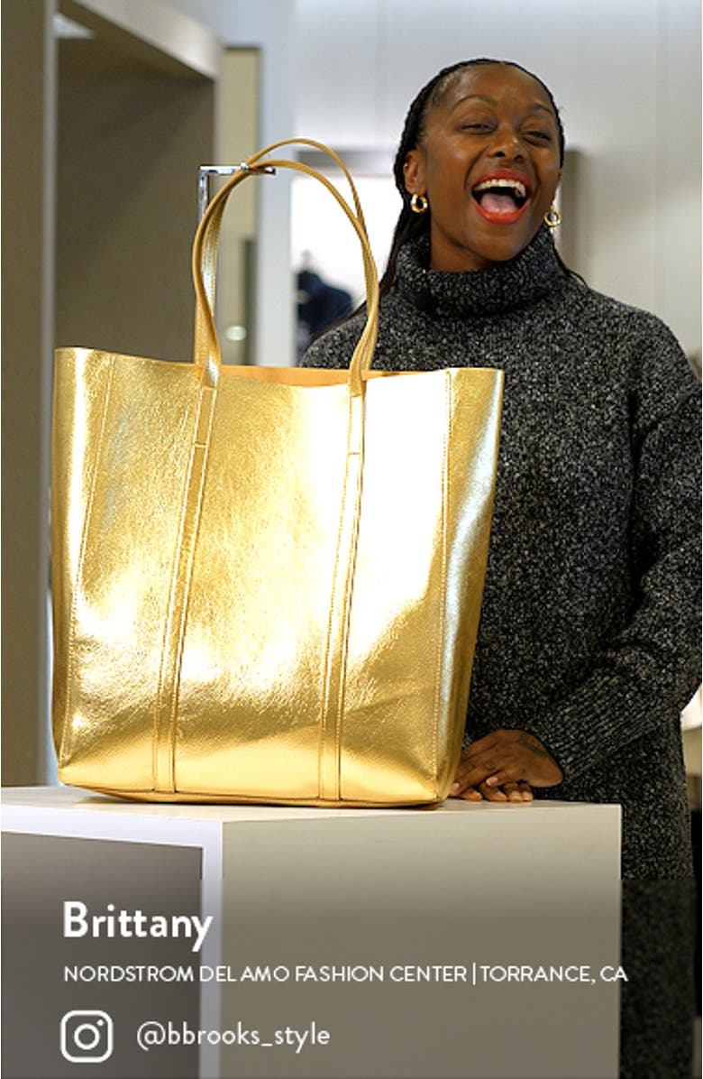 Betsy Metallic Tote Bag, sales video thumbnail