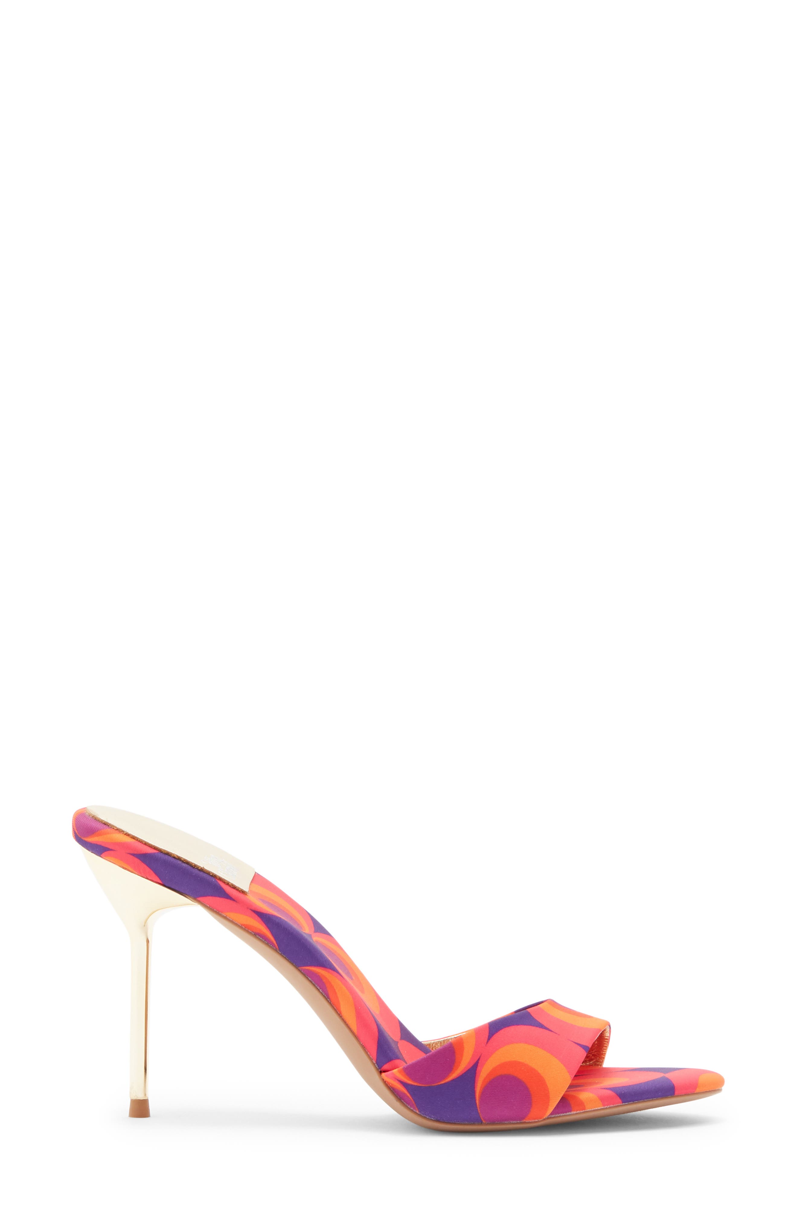 Ce-Soire Slide Sandal, Alternate, color, RED CIRCLE PRINT MULTI