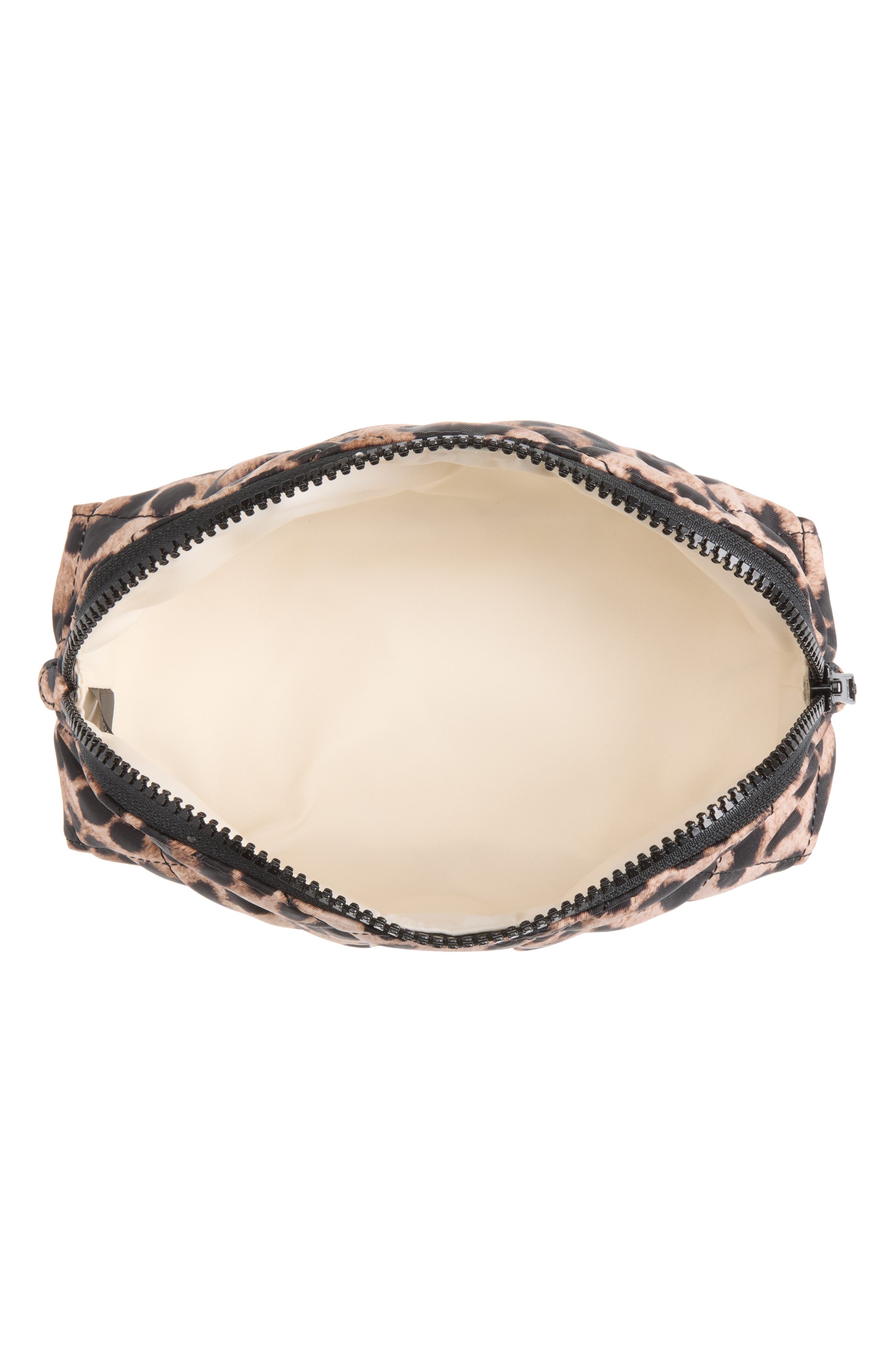 Georgette Leopard Print Cosmetic Pouch, Alternate, color, BRUSHED LEOPARD