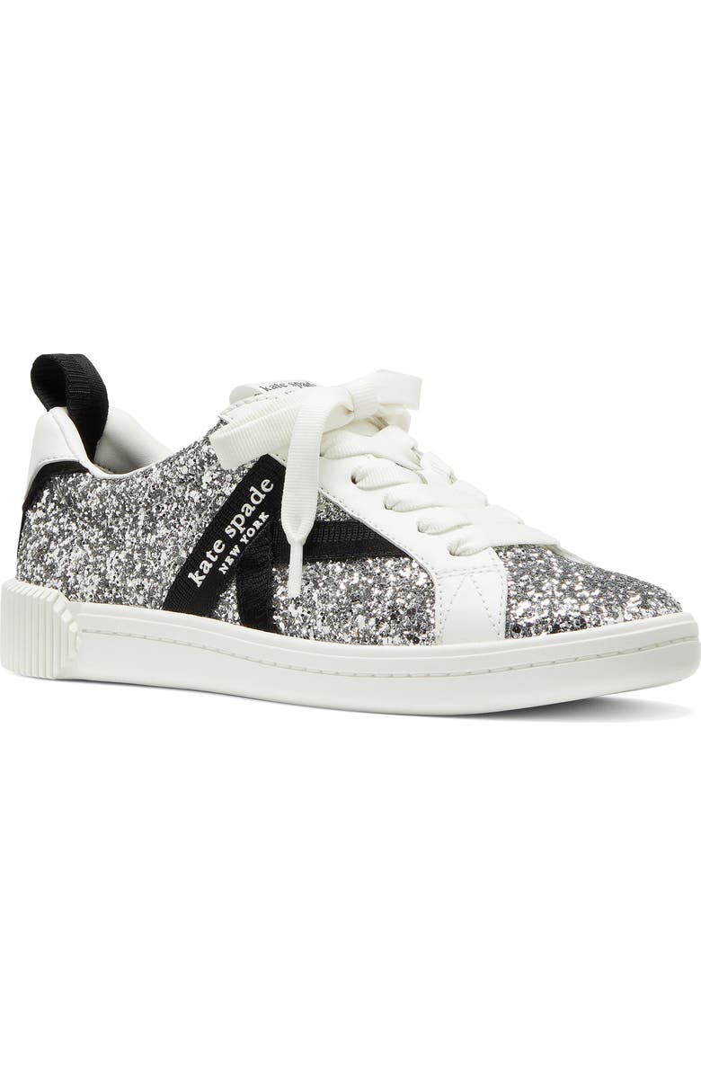 Kate Spade New York signature sneaker, Main, color, Silver Multi.