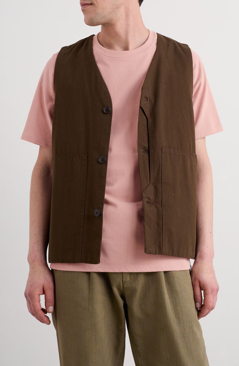 Seasalt Cornwall Metern Organic Cotton Vest, Main, color, Pepper