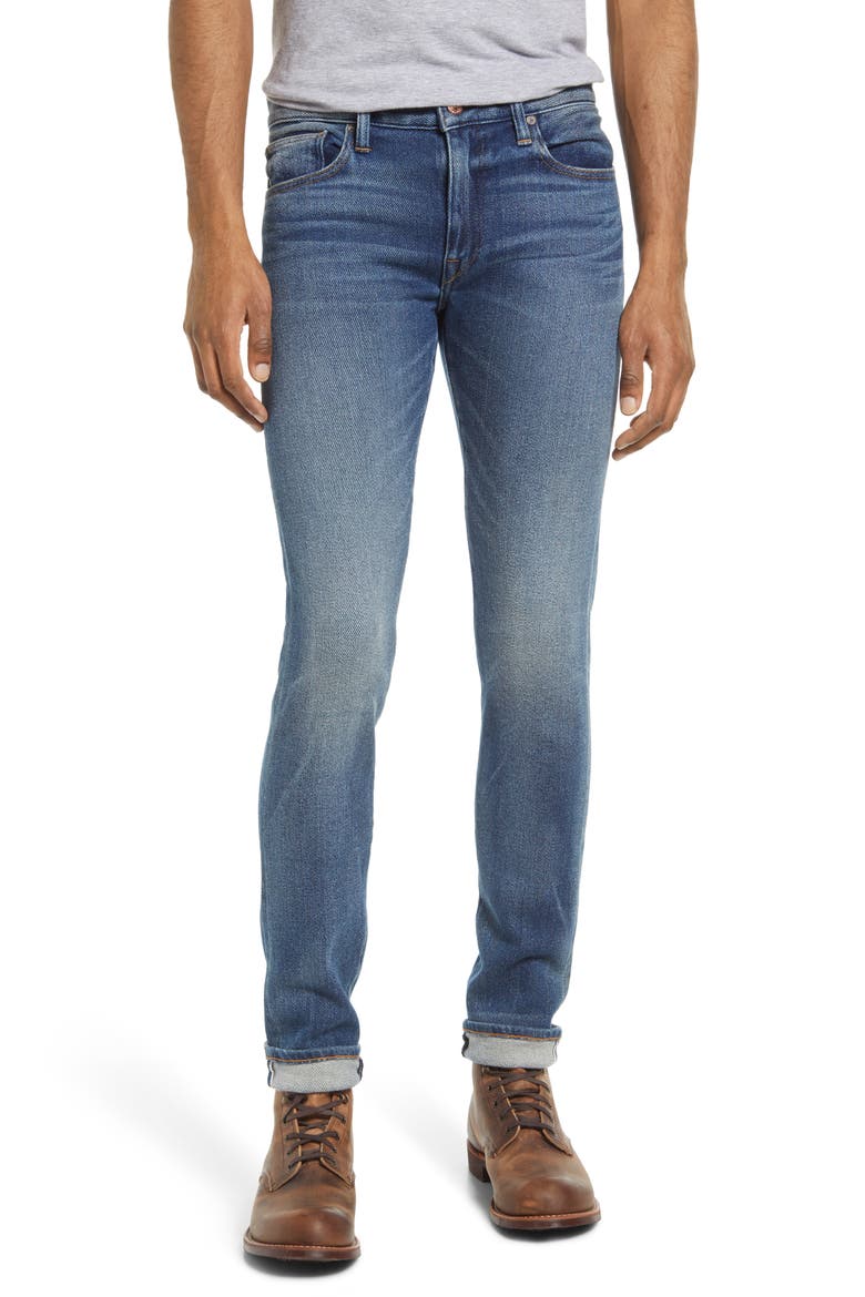The Pen Slim 11.5-Ounce Stretch Selvedge Jeans, Main, color, YOKO