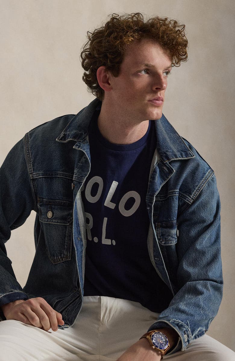 Polo Ralph Lauren Classic Fit Logo Appliqué Cotton T-Shirt, Alternate, color, Newport Navy