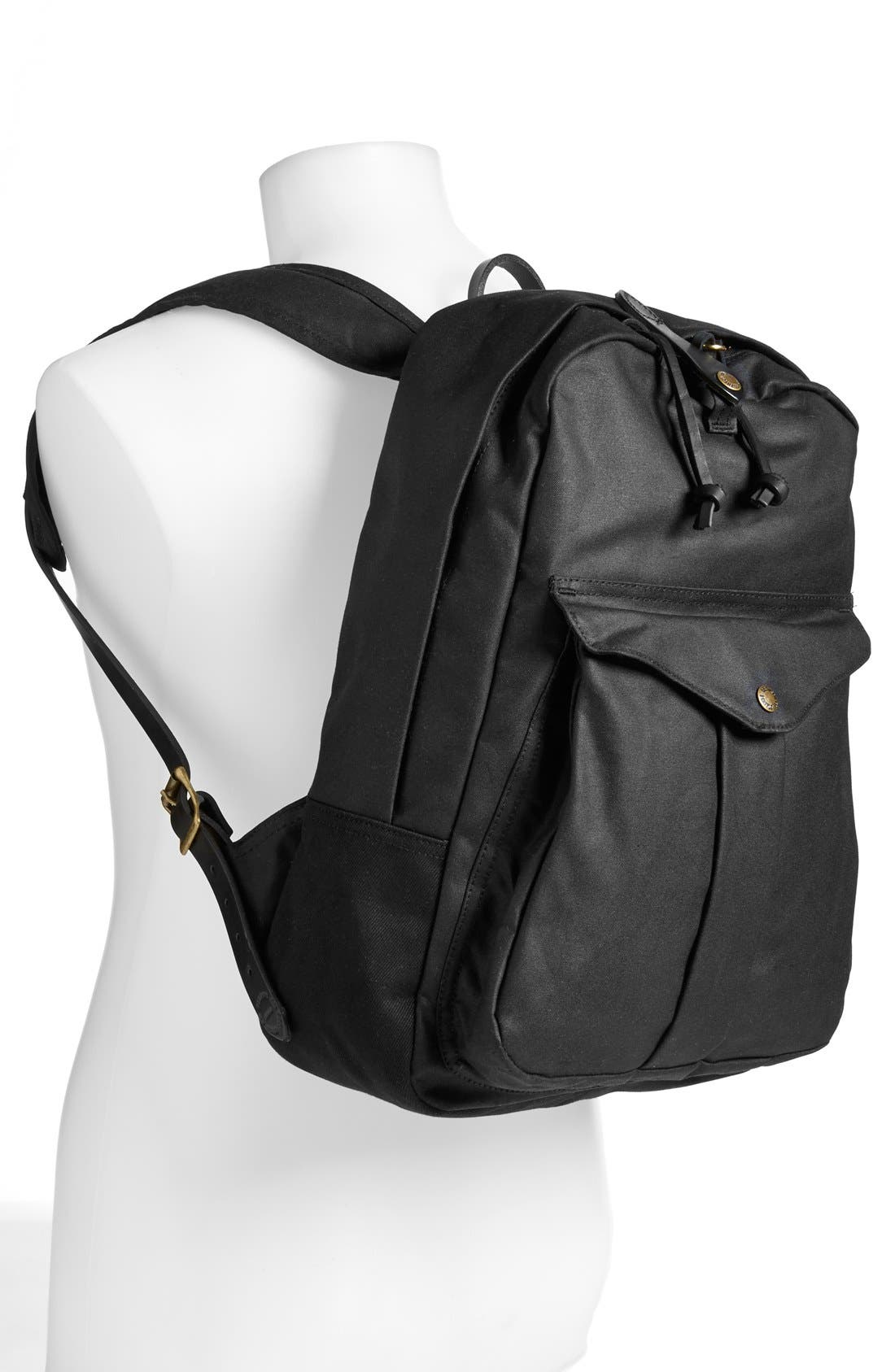 Filson 'Journeyman' Coated Canvas Backpack, Alternate, color, 