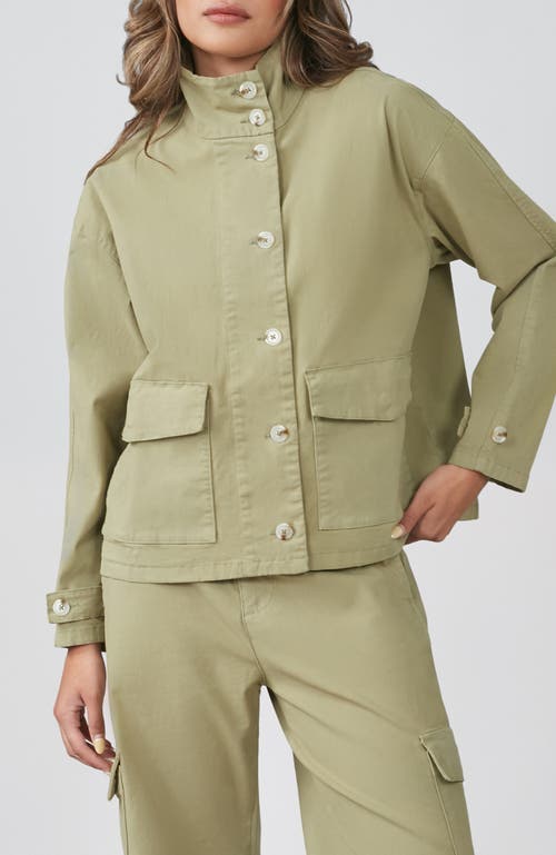 Shop Lola Jeans Jodie Utility Jacket In Artichoke