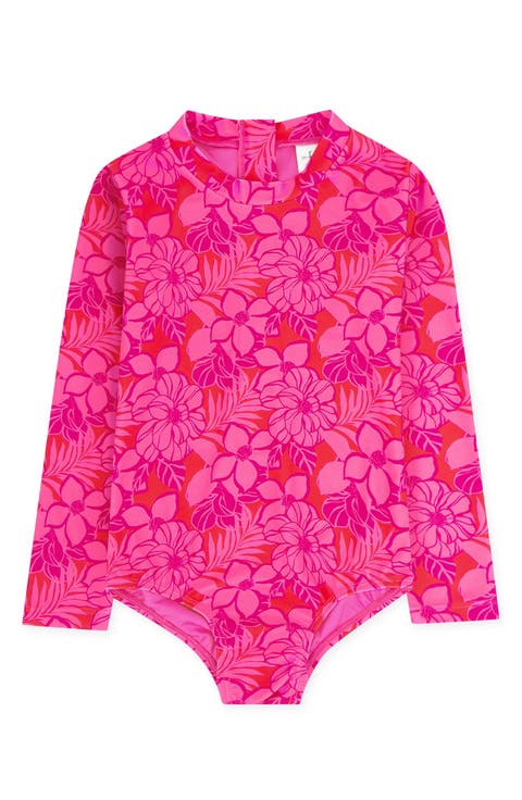 Kids' Wave Chaser Long Sleeve UPF 50+ One-Piece Rashguard Swimsuit (Little Kid & Big Kid)