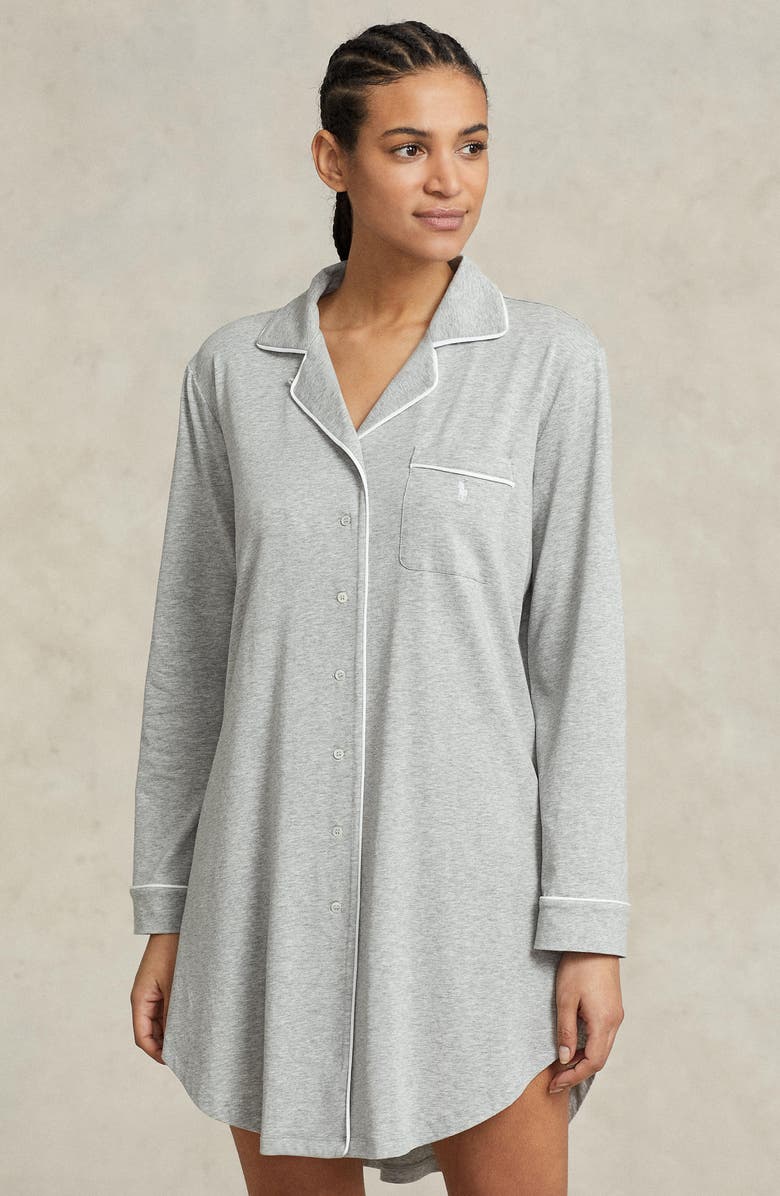 Polo Ralph Lauren Cotton Blend Sleepshirt, Alternate, color,